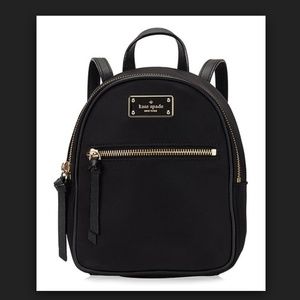 NEW Kate Spade Mini Bradley Backpack Black Nylon